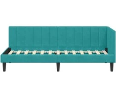 Lova Kampinė lovos konstrukcija Turkio 80 cm x 200 cm Aksomas