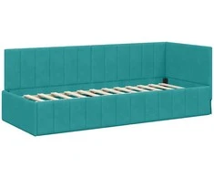 Lova Kampinė lovos konstrukcija Turkio 80 cm x 200 cm Aksomas
