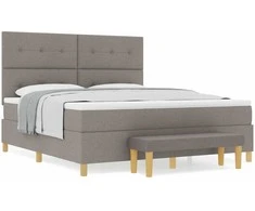 Kiemas lova su galvūgalio Tortora 200 x 180 cm audinys