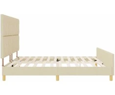 Lovos rėmas su galvūgalio Kreminė 200 x 200 cm audinys