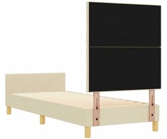 Lova Lovos rėmas su galvūgalio Kreminė 80 x 200 cm audinys