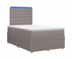 Lova LED lovos čiužinys su LED apšvietimu Taupe 120 x 200 cm Audinys