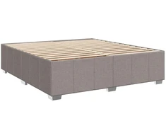 Lova LED lovos čiužinys su LED apšvietimu Taupe 200 x 200 cm Audinys