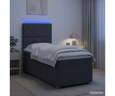 Lova LED lovos čiužinys su LED apšvietimu Tamsiai pilka 90 x 190 cm