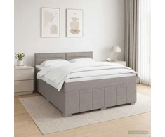 Lova LED lovos čiužinys su LED apšvietimu Taupe 160 x 200 cm Audinys