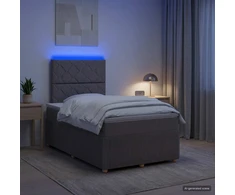 Lova LED lovos čiužinys su LED apšvietimu Taupe 120 x 200 cm Audinys