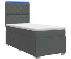 Lova LED lovos čiužinys su LED apšvietimu Tamsiai pilka 90 x 190 cm