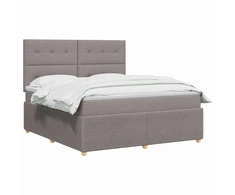 Lova LED lovos čiužinys su LED apšvietimu Taupe 140 x 190 cm Audinys