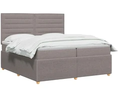 Lova LED lovos čiužinys su LED apšvietimu Taupe 200 x 200 cm Audinys