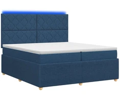 Lova LED lovos čiužinys su LED apšvietimu Mėlyna 200 x 200 cm