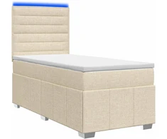 Lova LED lovos čiužinys su LED apšvietimu Kreminė 80 x 200 cm