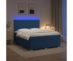 Lova LED lovos čiužinys su LED apšvietimu Mėlyna 200 x 200 cm