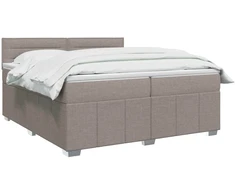 Lova LED lovos čiužinys su LED apšvietimu Taupe 200 x 200 cm Audinys