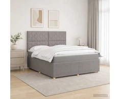 Lova LED lovos čiužinys su LED apšvietimu Taupe 180 x 200 cm Audinys