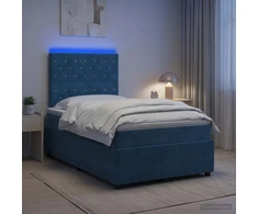 Lova LED lovos čiužinys su LED apšvietimu Mėlyna 120 x 200 cm