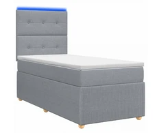 Lova LED lovos čiužinys su LED apšvietimu Šviesiai pilka 80 x 200 cm