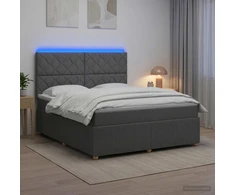 Lova LED lovos čiužinys su LED apšvietimu Tamsiai pilka 140 x 200 cm