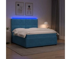 Lova LED lovos čiužinys su LED apšvietimu Mėlyna 140 x 200 cm