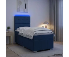 Lova LED lovos čiužinys su LED apšvietimu Mėlyna 90 x 200 cm Audinys
