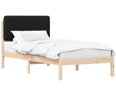 Lova Lovo rėmas su apmuštu galvūgaliu Juoda 75 x 190 cm