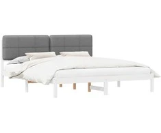 Lovo rėmas su apmuštu galvūgaliu Juoda 200 x 200 cm