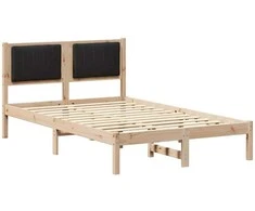 Lova Lovo rėmas su apmuštu galvūgaliu Juoda 120 x 200 cm