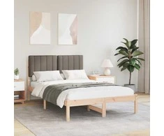Lova Lovo rėmas su apmuštu galvūgaliu Natūrali ir taupe 120 x 200 cm