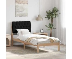 Lova Lovo rėmas su apmuštu galvūgaliu su galvūgalio Ruda 75 x 190 cm