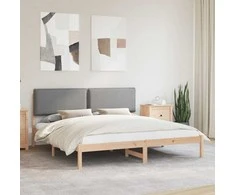Lova Lovo rėmas su apmuštu galvūgaliu Šviesiai pilka 180 x 200 cm