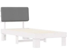 Lova Lovo rėmas su apmuštu galvūgaliu Šviesiai pilka 90 x 200 cm