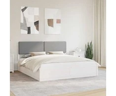 Lova Lovo rėmas su apmuštu galvūgaliu Šviesiai pilka 180 x 200 cm