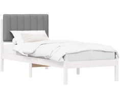 Lova Lovo rėmas su apmuštu galvūgaliu Šviesiai pilka 80 x 200 cm