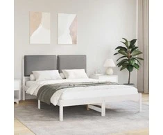 Lova Lovo rėmas su apmuštu galvūgaliu Šviesiai pilka 150 x 200 cm
