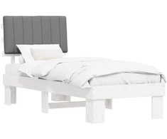 Lova Lovo rėmas su apmuštu galvūgaliu Šviesiai pilka 75 x 190 cm