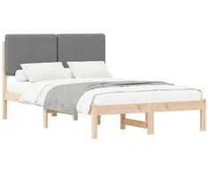 Lova Lovo rėmas su apmuštu galvūgaliu Šviesiai pilka 135 x 190 cm