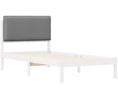 Lova Lovo rėmas su apmuštu galvūgaliu Šviesiai pilka 80 x 200 cm