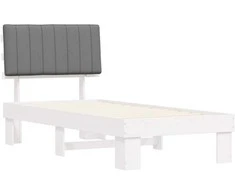 Lova Lovo rėmas su apmuštu galvūgaliu Šviesiai pilka 90 x 200 cm