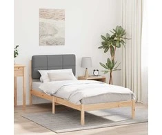Lova Lovo rėmas su apmuštu galvūgaliu Šviesiai pilka 75 x 190 cm