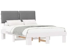 Lova Lovo rėmas su apmuštu galvūgaliu Šviesiai pilka 135 x 190 cm