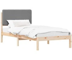 Lova Lovo rėmas su apmuštu galvūgaliu Šviesiai pilka 100 x 200 cm