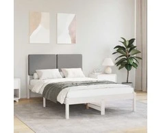 Lova Lovo rėmas su apmuštu galvūgaliu Šviesiai pilka 135 x 190 cm