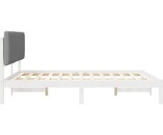 Lova Lovo rėmas su apmuštu galvūgaliu Šviesiai pilka 150 x 200 cm