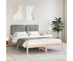Lova Lovo rėmas su apmuštu galvūgaliu Šviesiai pilka 150 x 200 cm