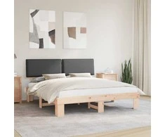 Lova Lovo rėmas su apmuštu galvūgaliu Tamsiai pilka 180 x 200 cm