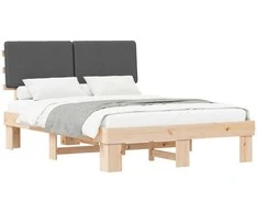 Lova Lovo rėmas su apmuštu galvūgaliu Tamsiai pilka 150 x 200 cm