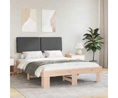 Lova Lovo rėmas su apmuštu galvūgaliu Tamsiai pilka 150 x 200 cm