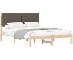 Lova Lovo rėmas su apmuštu galvūgaliu Taupe 140 x 190 cm