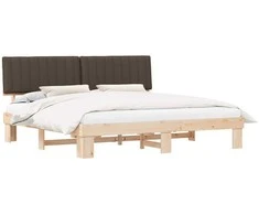 Lova Lovo rėmas su apmuštu galvūgaliu Taupe 200 x 200 cm
