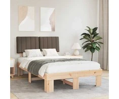Lova Lovo rėmas su apmuštu galvūgaliu Taupe 120 x 190 cm