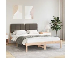 Lova Lovo rėmas su apmuštu galvūgaliu Taupe 135 x 190 cm